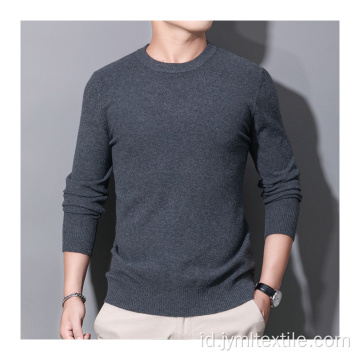 Sweater pullover hangat untuk jacquard bermerek mens